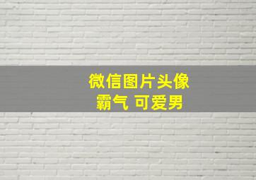 微信图片头像 霸气 可爱男